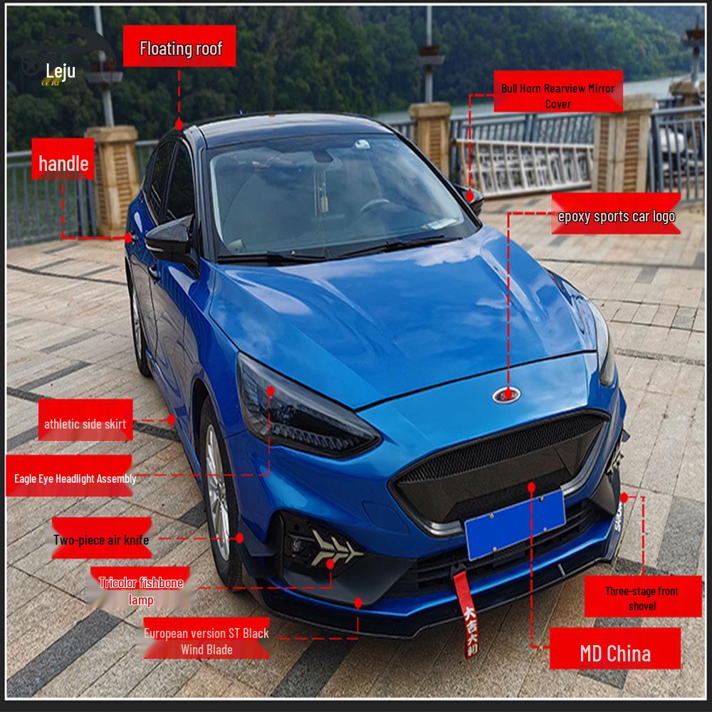 Модификационные детали: передняя решетка и сетка от насекомых для Ford Focus RS 2019-2020