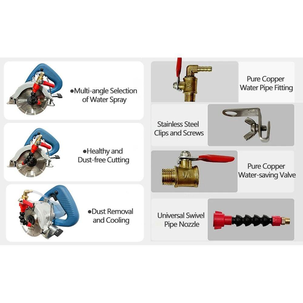 1 шт. Система охлаждения туманообразующая водяная форсунка Охлаждающий распылитель Форсунка для резки мрамора, кирпича, плитки