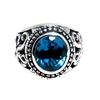 London Blue Topaz Good Vibrations [goodvibrations] Ring, Silver, Men's, (17)