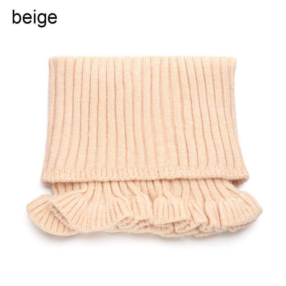 Модный ветрозащитный теплый вязаный шарф-манишка с деревянными ушками