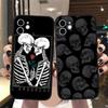 Art Skull Милый чехол для телефона чехол для iPhone Xiaomi Mi Samsung Galaxy Redmi Note AS 11 12 13 14 15 16 22 23 24 5G Pro Plus Max Fe Ultra