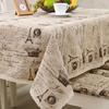 European Style Print Crown Tower Table Cloth Tablecloth Washable Desk Cover