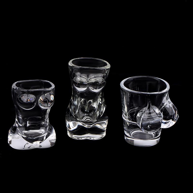 1Pc New Unique Beer Cup Funny Men Women Body Shaped Transparent Wine Glass Bar Drinkware Cocktail Mug Coffee Juice Teacup