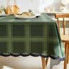Plaid Table Cloth Simple Modern Light Luxury High-End Rectangular Fabric Waterproof Coffee Table Mat