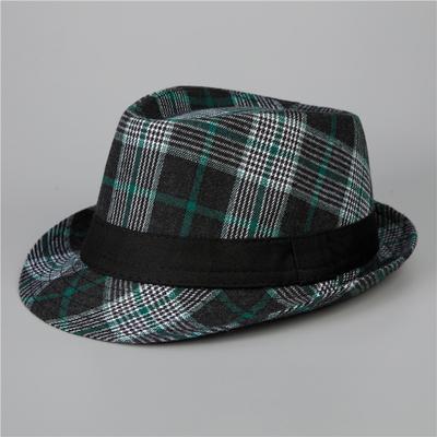 Короткополая шляпа для мужчин и женщин, весна, осень и зима, корейская версия модной клетчатой джазовой шляпы, универсальная повседневная шляпа британского джентльмена