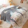 Coral Velvet Ins Wind Nap Blanket Nap Blanket Office Sofa Cover Blanket Thickened Warm Blanket