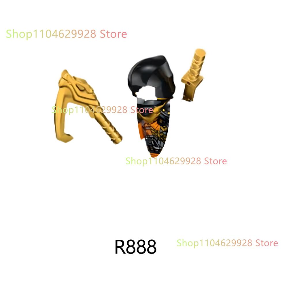 Ninja Themed Building Blocks Set With Dragon And Cartoon Characters Kids DIY Assembly Gift Toy