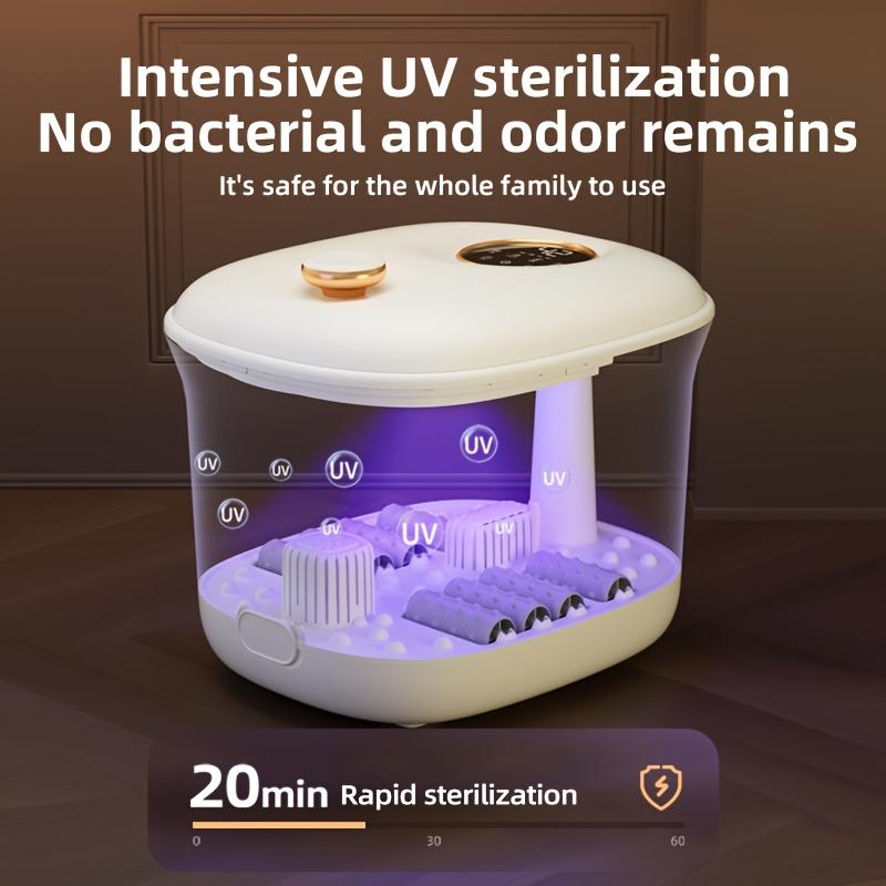 Массажер для спа-ванны для ног Педикюр с теплом и пузырьками Массажер для спа-салона для ног с мини-точечными массажными точками и контролем температуры 110 В