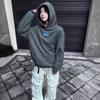 Женский объемный худи с 3D вышивкой букв Свободный крой Уличный стиль Зима 2025