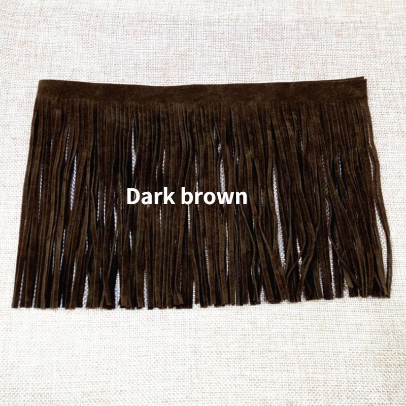 2 м двусторонняя искусственная замша с бахромой и кисточками, отделка юбки своими руками, платье, бахрома по краю, сумка, швейное ремесло