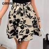 Летние женские юбки Повседневная юбка с принтом Короткая юбка