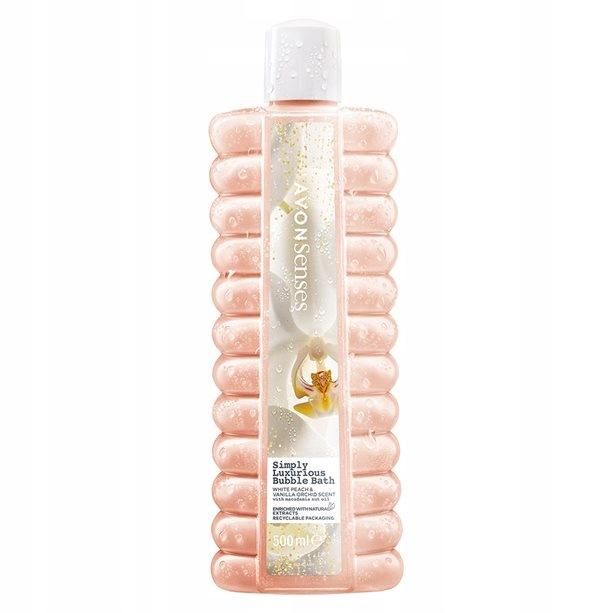 AVON Бархатный Персик Жидкость для Ванны 500 мл с Гибискусом и Маракуйей