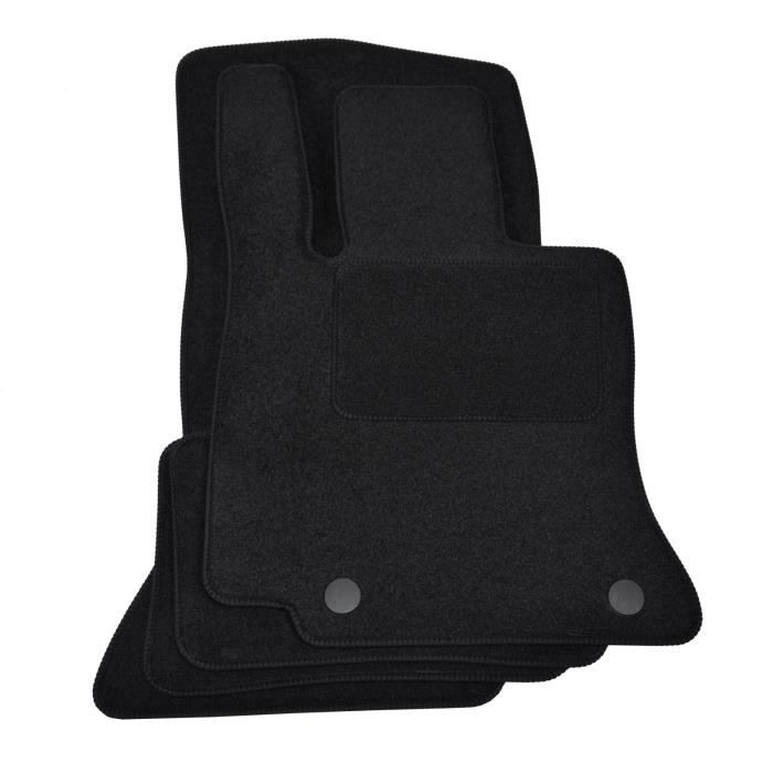 Tapis de sol - Mercedes - C-class W206 S206 - Velours noir - 4 pièces - Antidérapant