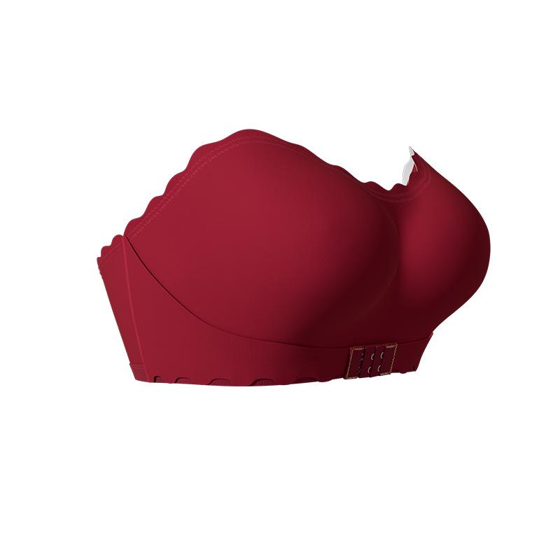 Европейско-американский бюстгальтер без бретелек, невидимый, с застежкой спереди и силиконовой фиксацией