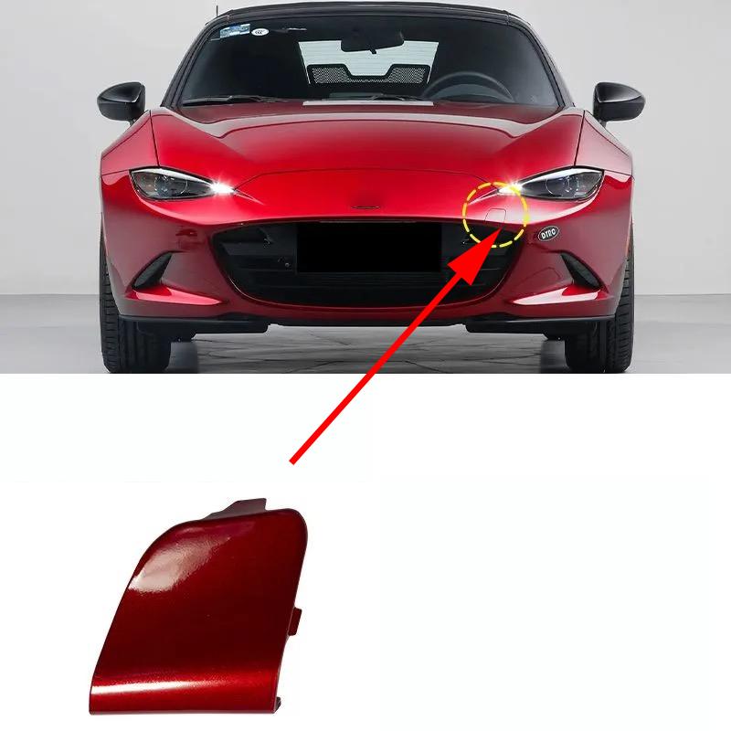 Auto Front Bumper Tow Hook Cap Towing Eye Cover for Mazda MX-5 Miata MX5 2016 2017