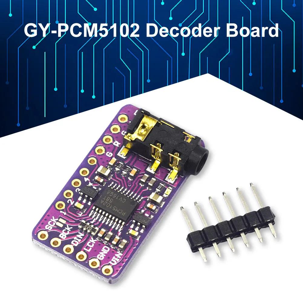 Цифровой аудиодекодер PCM5102 с интерфейсом I2S/IIS для Arduino и Raspberry Pi.