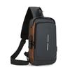 Men’s Anti-Theft Cross-Border Business Messenger Backpack - Large Capacity Shoulder & Chest Bag for Motorcycling.