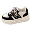 Fashion Thick Soled Sponge Cake Shoes For Women Spring Autumn Casual Versatile Sports Board Shoes Height Increasing Small White Shoes