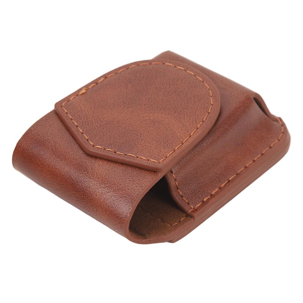 Чехол для зажигалки с поясным ремнем Держатель из ПУ Противоударный Мягкая подкладка Магнитная застежка Поясной чехол для зажигалки для улицы