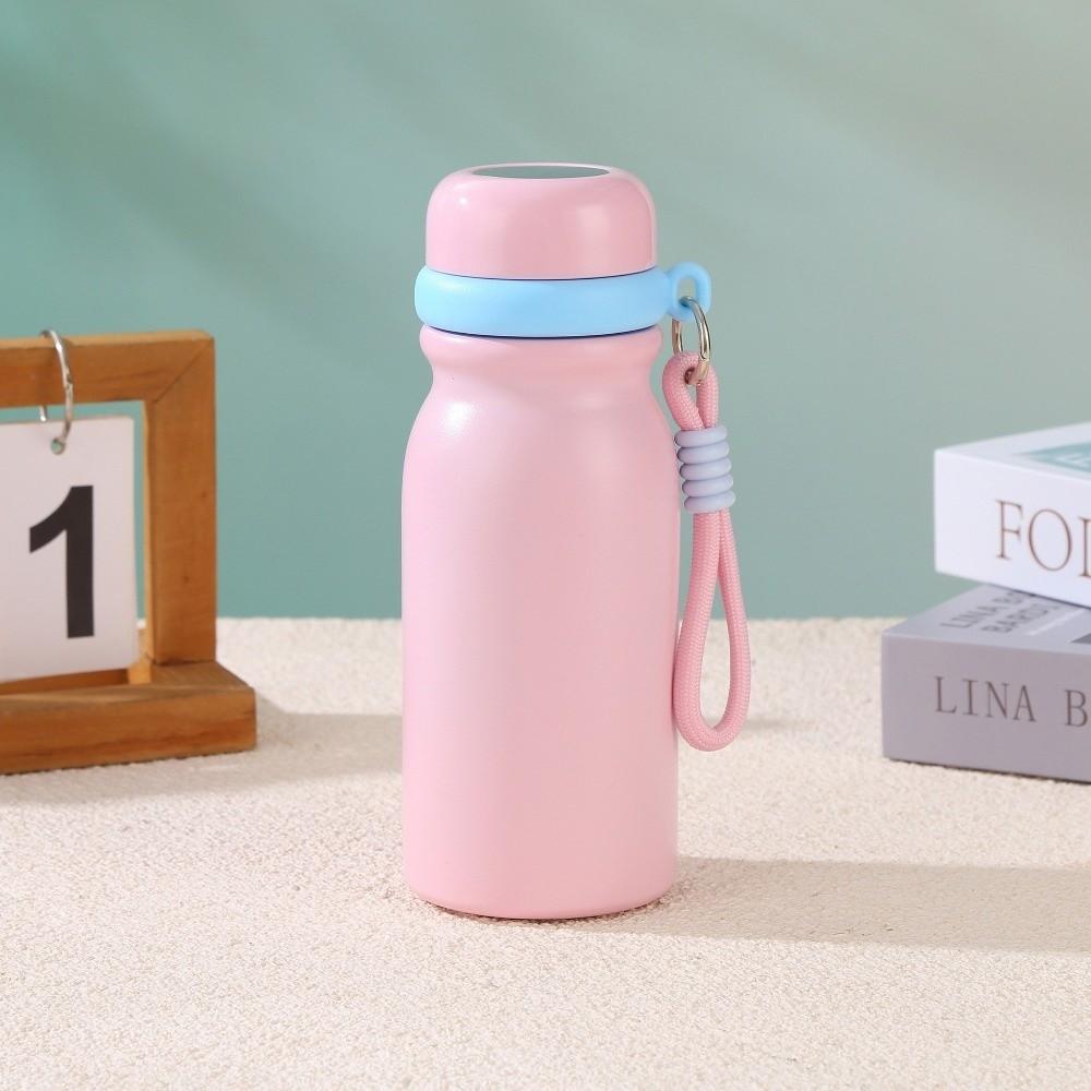 Portable Straw Thermos Cup Stainless Steel Vacuum Flask Insulated Water Bottle Coffee Tea