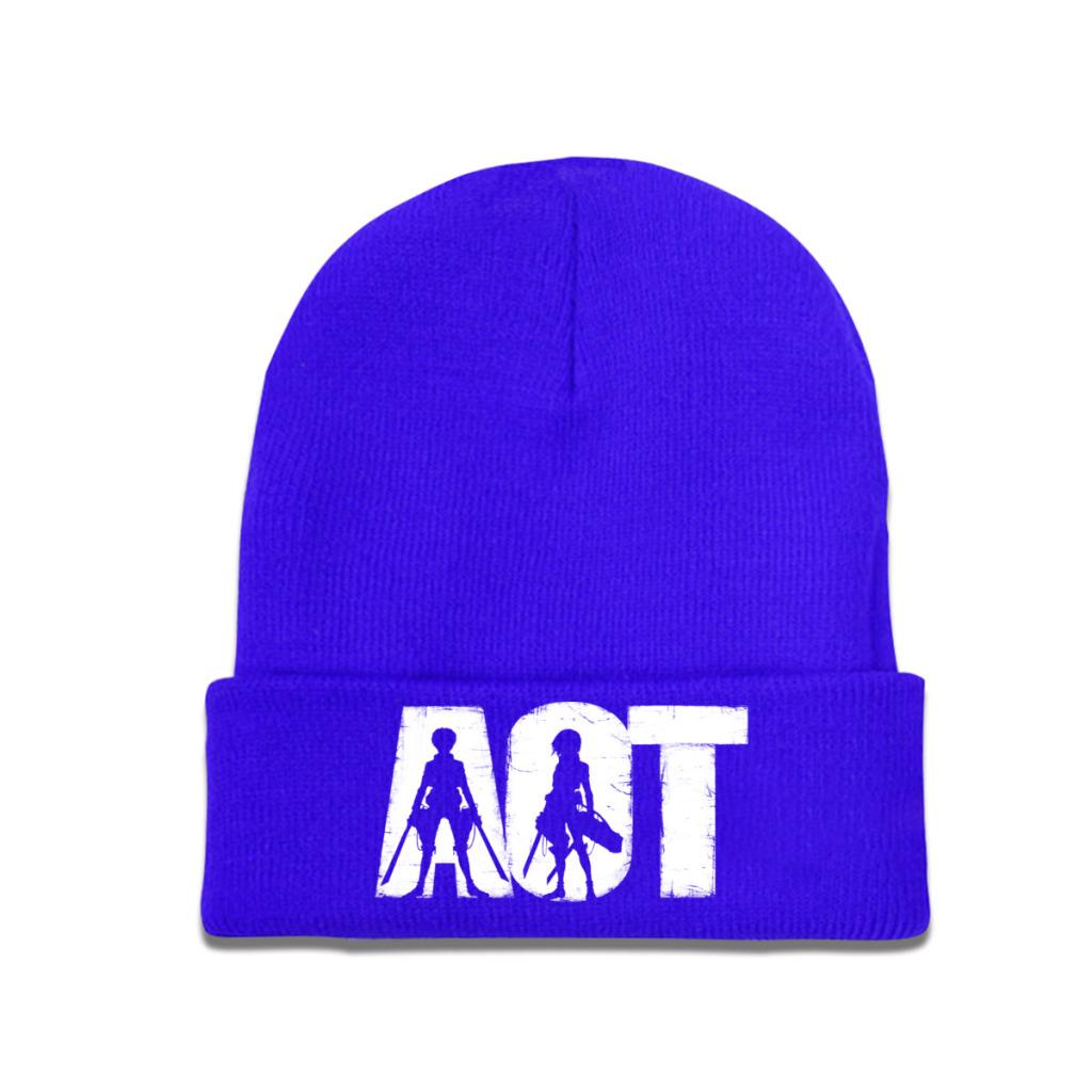 Атака Титанов Shingeki no Kyojin Titan Killers Вязаная шапка Женские шапки унисекс Skullies Зимние шапки Аниме Манга Кепка AOT