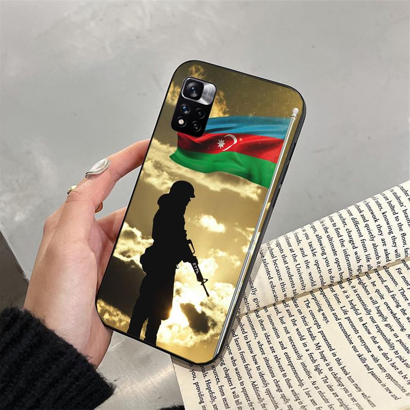 Чехол для телефона с флагом Азербайджана для Xiaomi Redmi note 13 12S 12 Pro 11S 11 10 Pro 10S Note 12S Redmi 10 10C 9C 13C