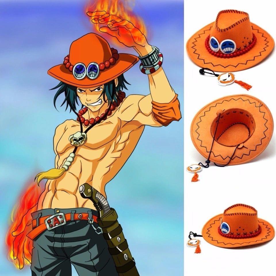 Anime Ace Hat Cosplay Costume Accessories Props Cartoon Adult Unisex Cap