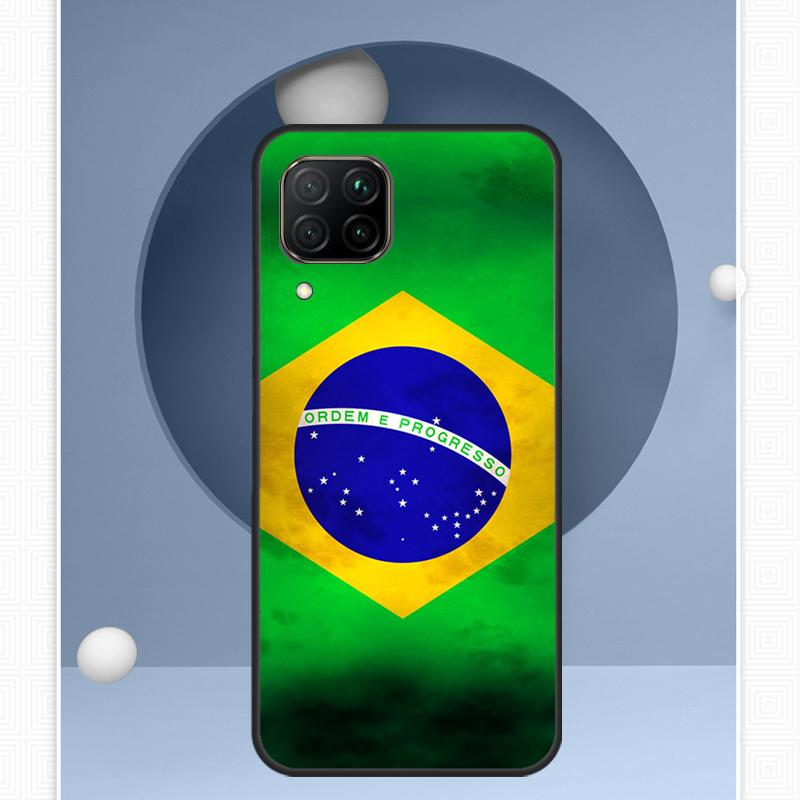 Brazil Brazilian Flag For Huawei P30 P60 Pro P20 P40 Lite Nova 9 10 SE 12s 12i 11i 8i Y91 Y60 Y70 Y72 Y90 Y61 Case