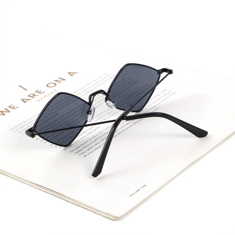 Оправа из металла с защитой от ультрафиолета, женские солнцезащитные очки, ромбовидные мужские солнцезащитные очки