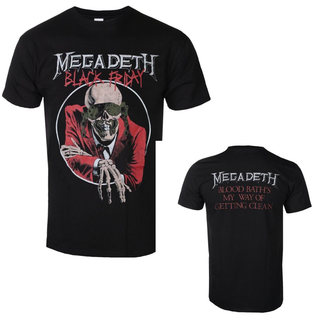 Retro Megadeth Graphic Cotton Tshirt Unisex Summer Short Sleeve Fashion Brand Tee Luxury Casual Vintage Tees