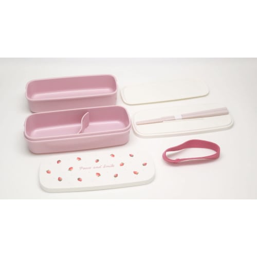 OSK Peace and Smile PW-28K Two-Tier Lunch Box