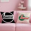 Классический бренд Castrol Подушка-чехол Мягкая Легко стираемая Наволочка Универсальная для Дивана Постели Путешествий и Офиса