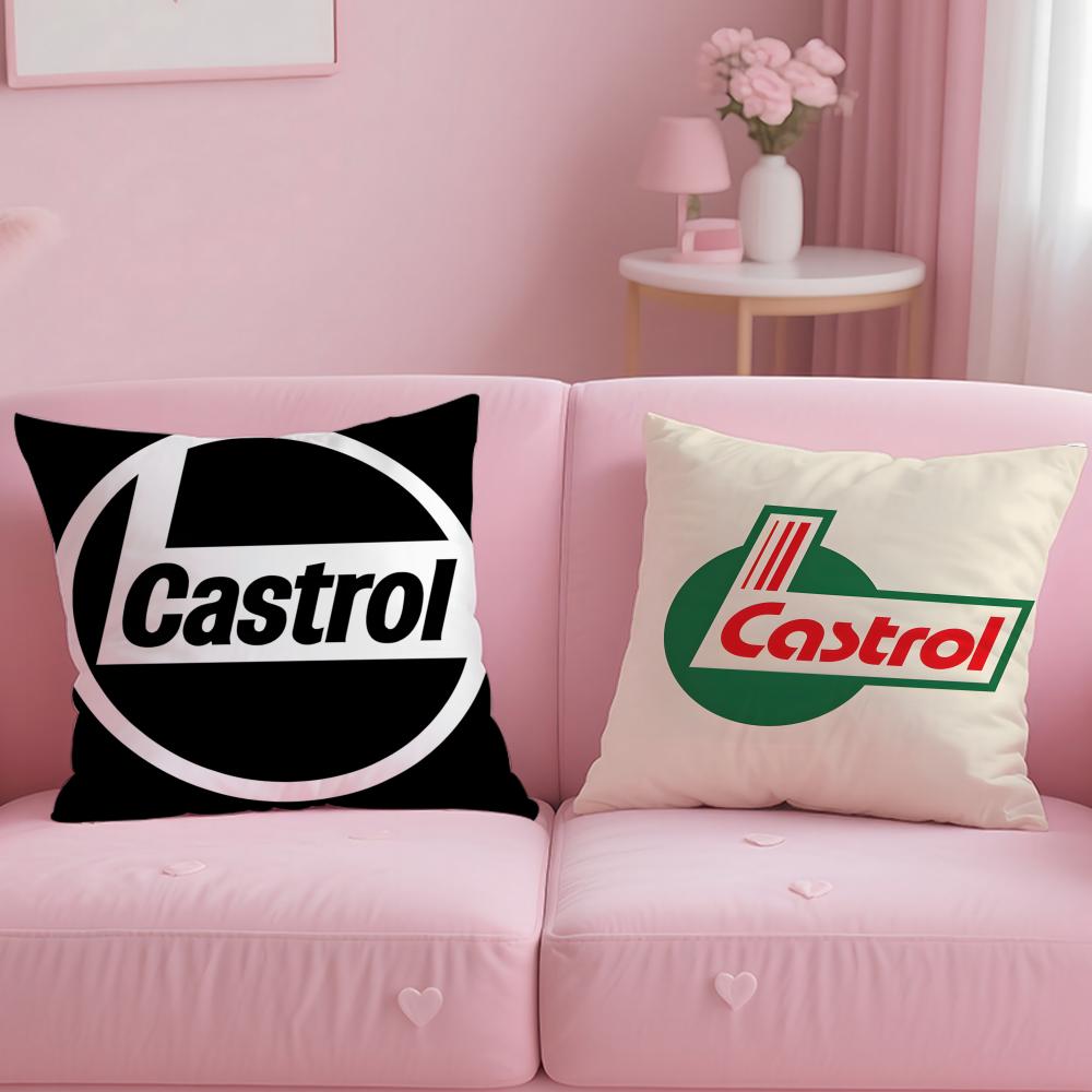 Классический бренд Castrol Подушка-чехол Мягкая Легко стираемая Наволочка Универсальная для Дивана Постели Путешествий и Офиса
