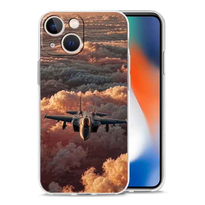 Чехол для iPhone 17 Чехлы iPhone Air 16 15 12 13 14 Pro Max 7 8 Plus 16Pro iPhone11 Чехол Самолет Самолет крутой