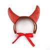 Adorable Costume Pet Accessory Set With Horned Headband And Cute Wig For Parties