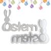 Буква Ostern силиконовые украшения форма пасхальный кролик литейная форма кролик весенний декор пасхальный английский алфавит гипсовые клеевые формы