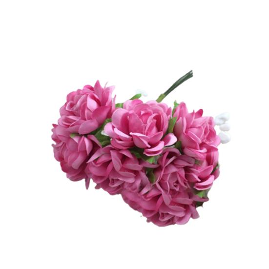 6шт искусственный шелк поддельные цветы цветочный свадебный букет вечерние украшения дома