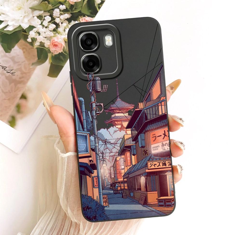 Чехол для телефона Oppo A6x 4G CPH2819 5G CPH2783 Чехол для Oppo A6x Милый Кавайный Роскошный Модный Цветы Крутой Расписной Силиконовый Корпус