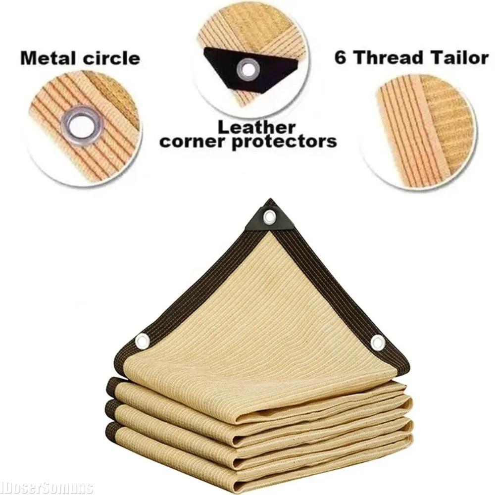 Тентовая ткань, солнцезащитная сетка, тент для террасы, сетка для солнцезащитного козырька, проклеенный край с люверсом, навес для растений, парус, уличная пергола, навес для автомобиля, сад