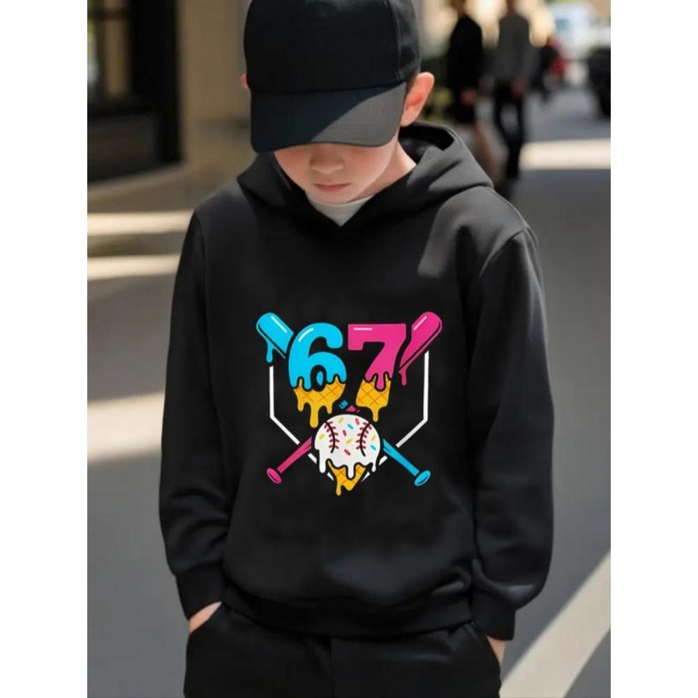 Spring Autumn Men's Hoodies 67 Six Seven Print Hoodie Casual Sweatshirts Pullovers Streetwear Women Clothing