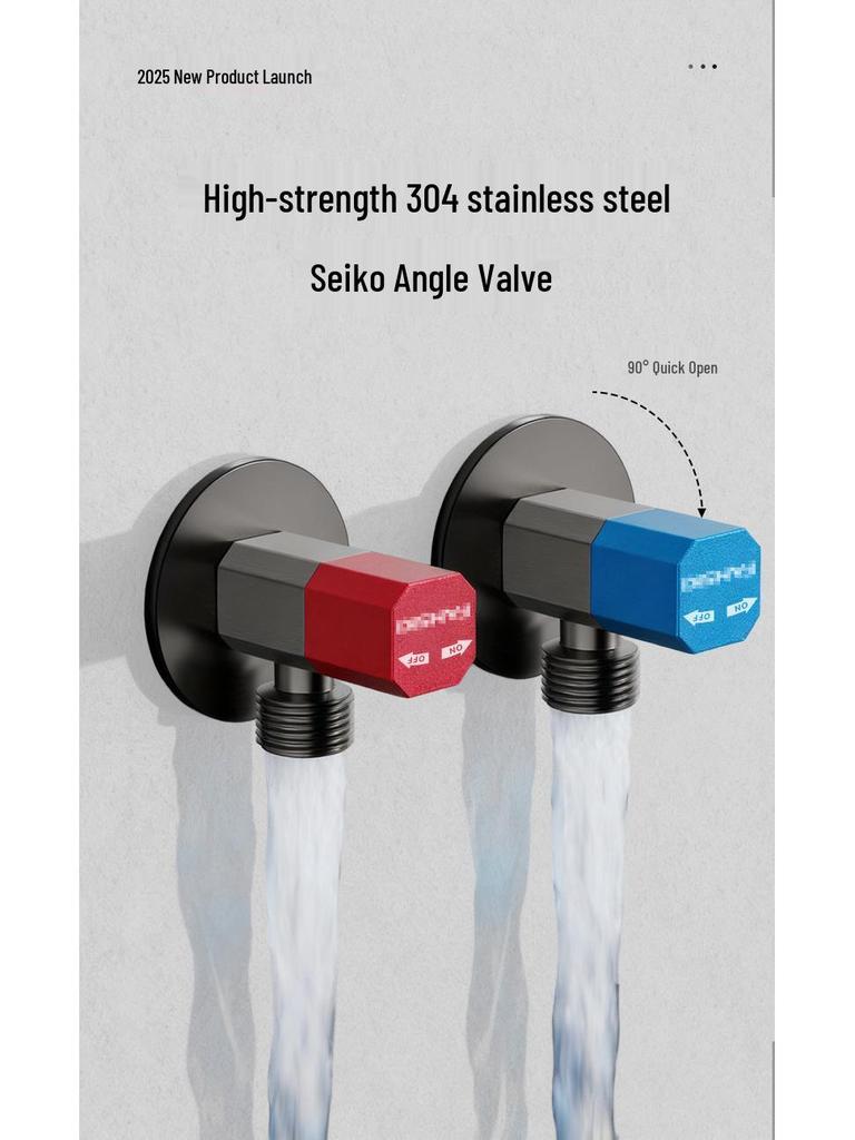 Высокопоточный погружной угловой шаровый кран из нержавеющей стали - Универсальный стоп-кран для горячей/холодной воды для лодок и домов