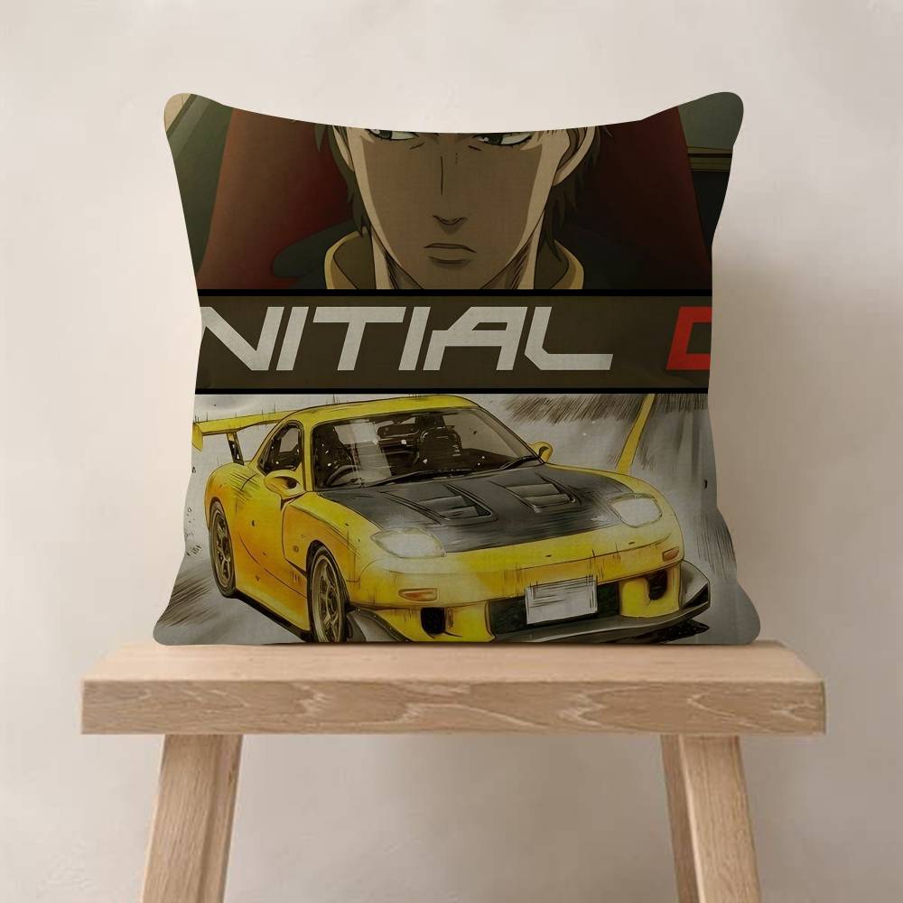 Подушки с принтом из аниме Initial D Наволочки для домашней кровати Декоративная наволочка Свадебная Супермягкая наволочка
