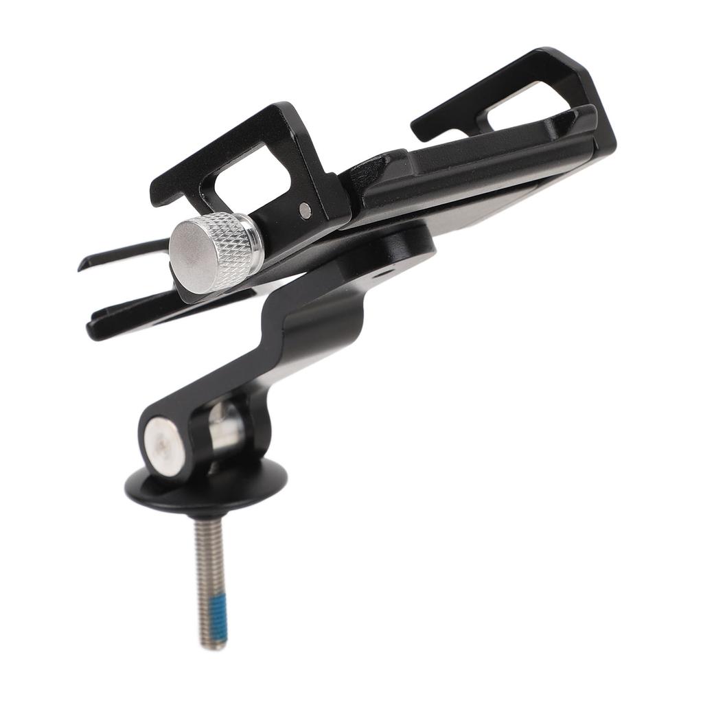 Bicycle Stem Phone Mount Aluminum Alloy Anti Slip Width Adjustable Rotatable 360 Degrees Bike Stem