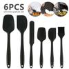 6pcs Silicone Spoon Spatula Set for Cooking Baking Mixing Tools Food Grade Non Stick Heat Resistant Spatulas Cookware Tool