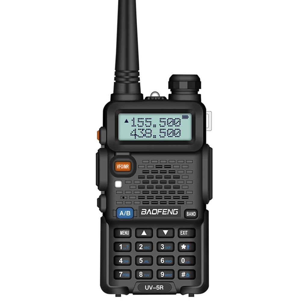 UV-5R 5W Walkie Talkie Interphone VHF UHF Dual Band 128 каналов FM-прием с 2800 мАч