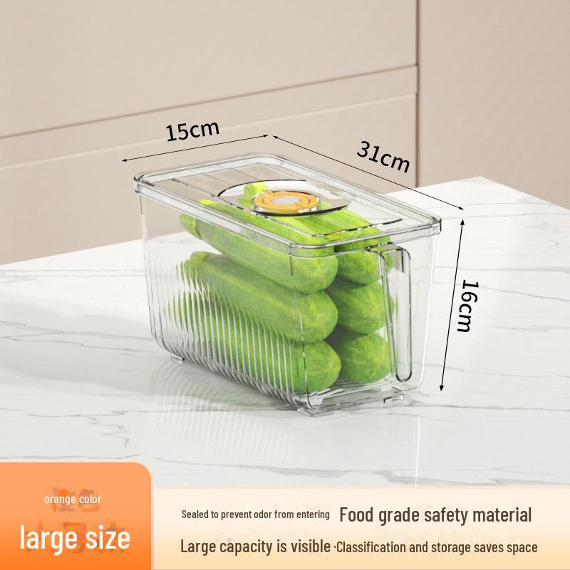 Food Grade PET Fridge Storage Box for Fruit & Vegetables