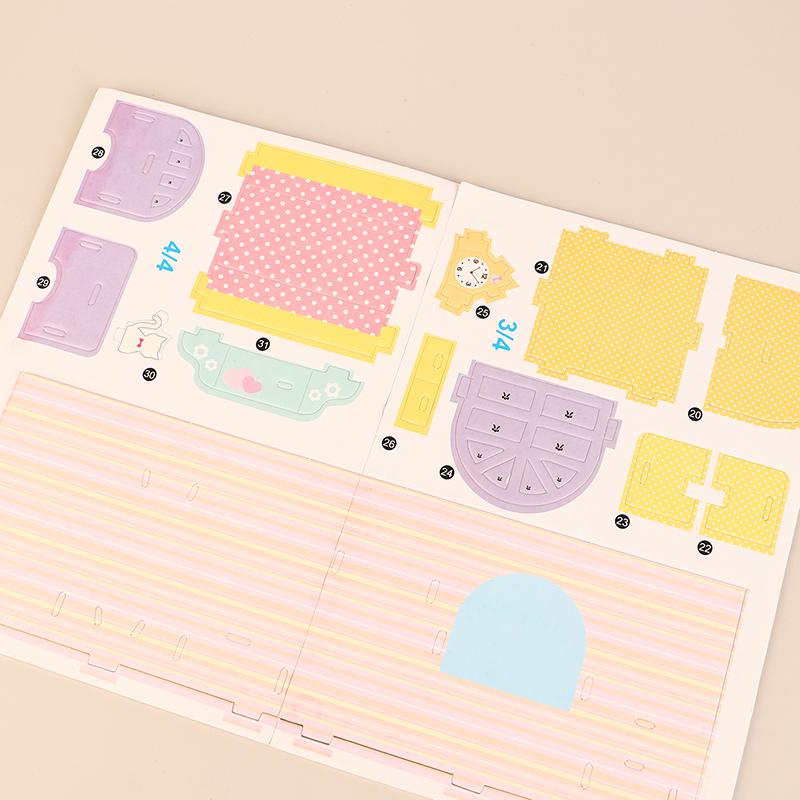 Картонный пазл 3D Дом Комната Магазины Модель Головоломка Игрушки Дети Самодельные Сборные Игрушки