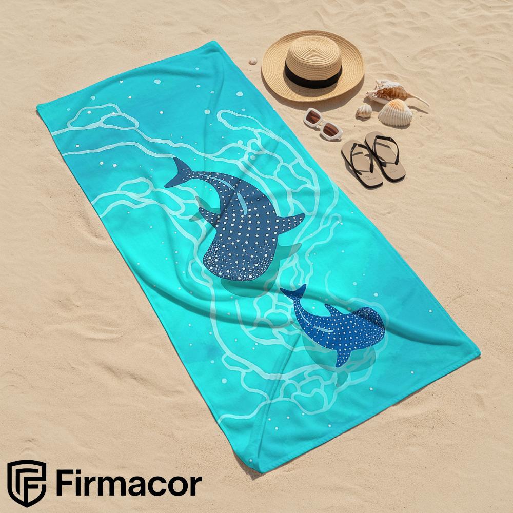 Whale Shark Print Microfiber Beach Towel Quick Dry Sand Free Oversized Soft Absorbent Bath Towel for Swimming Pool Travel Gym
