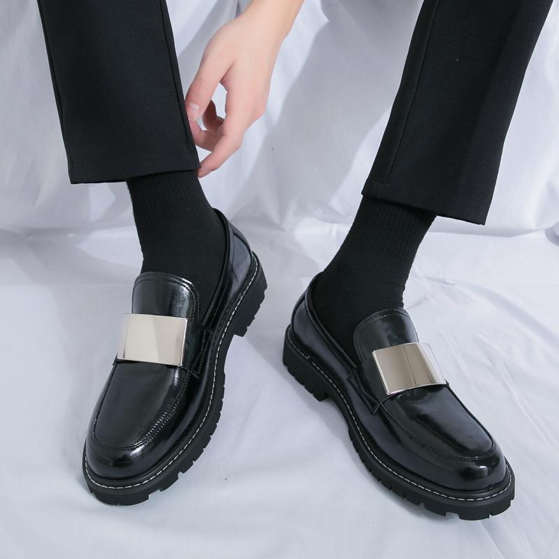 Fashion Spring Autumn New High-quality Handmade Sole Men's Loafers Low Top Massage Sole Men's Business Casual Shoes Commuting Work Shoes