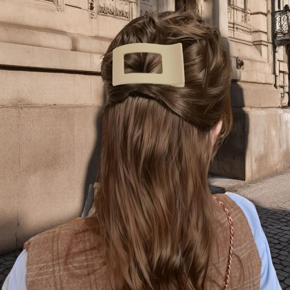 Большие французские плоские заколки для волос для женщин, девушек, матовые леопардовые прямоугольные зажимы-уточки, аксессуары для укладки густых и тонких волос, новые